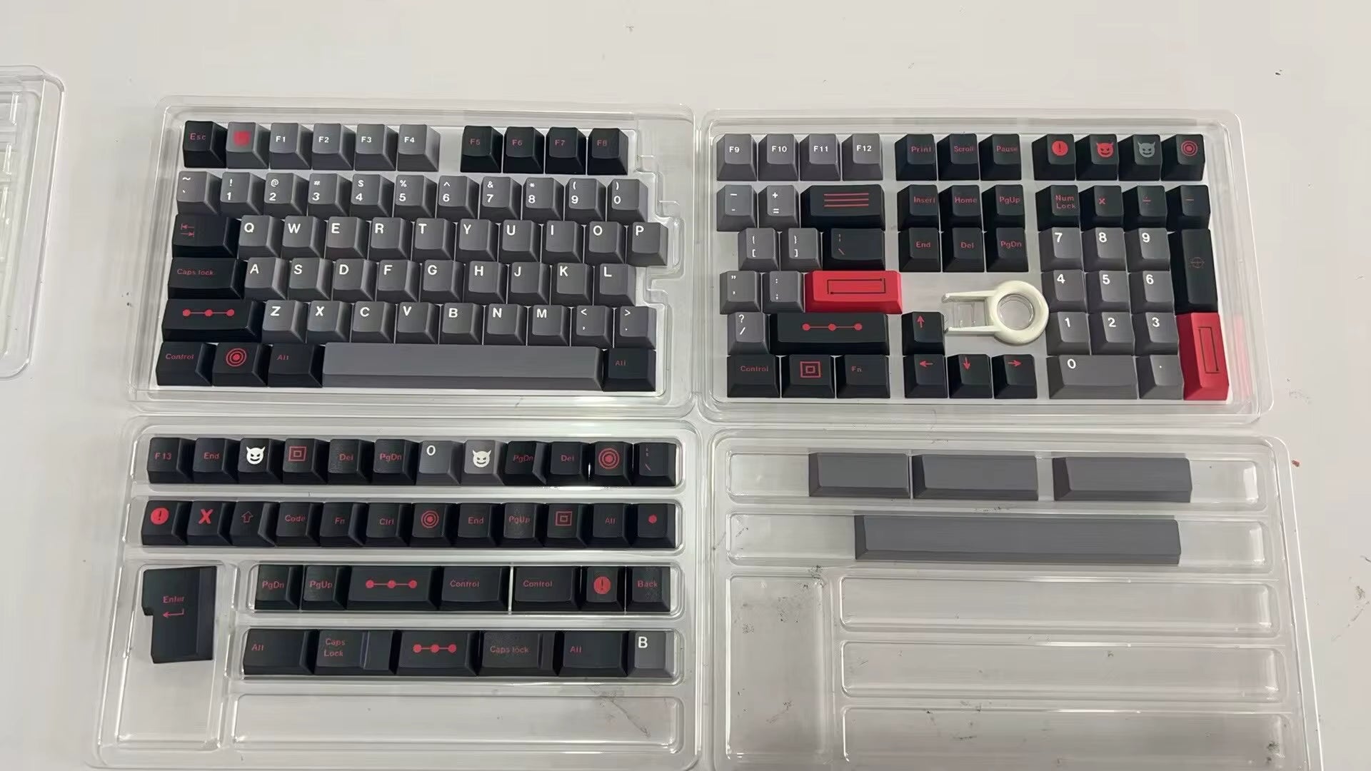 GMK Evil Dolch Keycaps 163 Keys ABS Double Shot Cherry Profile Keycaps Set for Cherry Gateron MX Switches Mechanical Keyboards