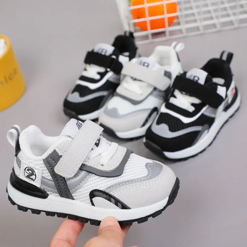 Fashion Kids Casual Light Mesh Sneakers Toddler Children Soft Bottom Breathable Walking Outdoor Shoes Boys Running Sports Shoes