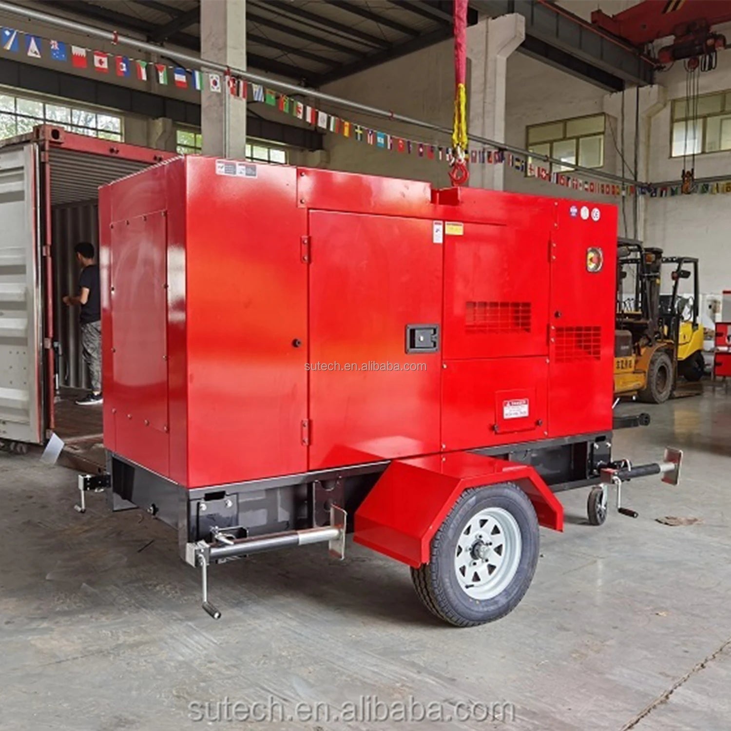 Powered by ISUZU diesel Motor Leroy Somer Alternator 60kva dynamo Generator Set