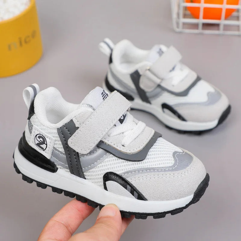 Fashion Kids Casual Light Mesh Sneakers Toddler Children Soft Bottom Breathable Walking Outdoor Shoes Boys Running Sports Shoes