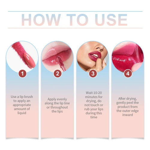 Eelhope Lip-Line Peeling Liquid Is Waterproof Sweat-Proof  Lightweight And Long-Lasting